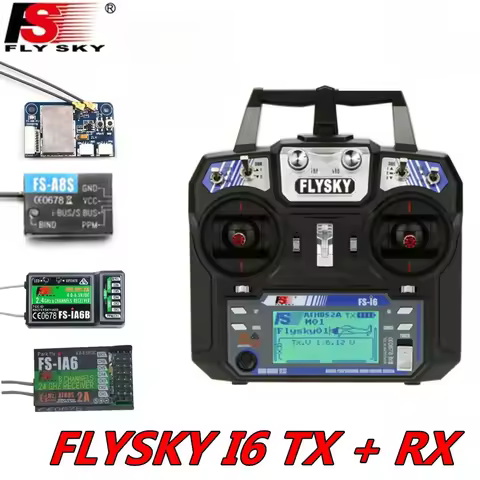 FLYSKY FS-I6 I6 2.4G 6CH AFHDS 2A Radio Transmitter with IA6B / X6B / A8S / R6B / IA6 Receiver