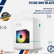 [READY STOCK] DEEPCOOL FC120 FAN CASE FC 120 3IN1 12CM 3 FAN ARGB Original