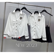 2-piece shirt and skirt set for women (real photo)