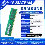 RAM PC SAMSUNG DDR2 2GB 5300 /667MHz ORIGINAL RAM KOMPUTER 1.8v 2GB