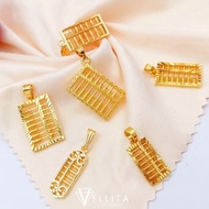 [VELLITA] Pendant "Abacus" 999.9 Bangkok Gold Plated Pendant/Charm Pendant <Loket Sempoa>