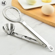 New 304 Stainless Steel Egg Slicer Kitchen Gadget - Petal Cutter for Century Eggs & Preserved Duck E