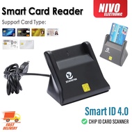 ZOWEETEK USB ID & IC Chip Card Reader ISO 7816 Smart EMV CAC SIM SIS Card Reader Payment Bank/Debit/
