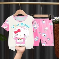 YUU BABY Setelan Anak Kaos IMPORT / Stelan Bayi Laki Laki / Set Baju + Celana Pendek Anak Cowok Cewe