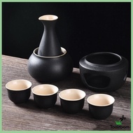 [ Sake Set with Warmer, Traditional Warming Bowl, Porcelain Pottery, Sake Drink for Gift,Tea Party