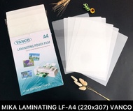 DE ROYALE - Vanco Laminating Pouch Film / Mika Laminating Isi 100 Ukuran A4 (1 Pack)