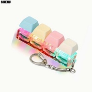 SIRENU Fidget Keychain, Keycap DIY Keyboard Finger Keyboard Cap,  Relief Stress 2/4/9 Keys Keys Butt