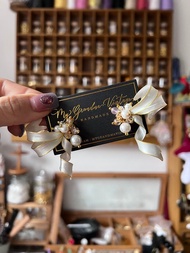 獨家貨品  UV膠蝴蝶結耳環 耳環 禮物 手作耳環