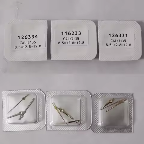 Silver Gold Rosegold Pointer CAL:3135 Movement Green Luminous Watch Hands For RLX 36MM DATEJUST Mech