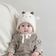 (4 Months - 2.5 Years) MINICUTE - Winter Hat 41 Fur Baby / Baby Kids Winter Hat Ear Cover