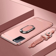 LANLIN untuk OPPO A52 OPPO A92 sarung telefon Ultra Thin Matte Hard PC Holder Casing untuk OPPO A92 