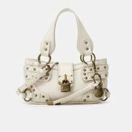 Women's Rivet Shoulder Bag, Leather Handbag, Y2K Baddie Washed Bag, Top Handle Tote Bag, Adjustable 