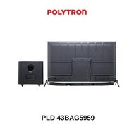 Murah POLYTRON Smart Android Soundbar Digital TV LED 43 inch PLD