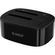 🌟 SG LOCAL STOCK 🌟 J001) ORICO USB 3.0 to SATA 2 Bay Hard Drive Docking Station for 2.5 &amp; 3.5 inch HDD/SSD