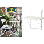 Meja kopi Ikea / meja kopi Balkoni / TORPARÖ Balcony table, white50 cm