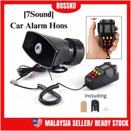 Bossku [7Sound] Car Alarm Horn Car Siren Car Speaker Police Siren Horn Speaker Kereta Polis Siren Ho