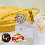 Bangle Hammer Tiffany &amp; co EXCLUSIVE emas 916 tulen crome