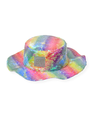 The SRT x Pride Month: Rainbow Sequin Hat หมวกทรง Bucket ทำมาจากผ้าเลื่อมสีรุ้ง