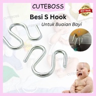 **2pcs** Baby Cradle S-Hook Baby S hook buaian Buaian Baby S hook Buaian Spring hook Cradle S Hook C