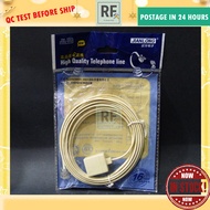 JIANLONG Network Cable Telephone Extension Cable-RJ 11 Plug To PLUG / PLUG To SOCKET RJ11