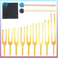 Tuning Forks Set 9Pcs 174/285/396/417/528/639/741/852/963Hz Tuning Fork, Sound Healing Tool Set for 