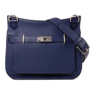 HERMES Clemence皮革Jypsiere 31肩背袋Bleu Saphir