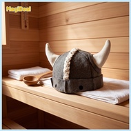 MagiDeal Insulated Viking Sauna Hat Comfortable Wool Sauna Hat Soft Distinctive for Costume Party