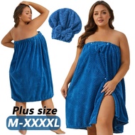 Set Of 2, Sizes 80*210Cm/80*160Cm, 350Gsm, Extra-Large Bath Skirt + Princess Shower Cap, Adjustable 