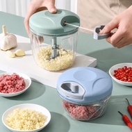 【SG Stocks】Mini Manual Hand Pull Food Chopper Multifunctional Grinder for Garlic Ginger Veggies & Mi