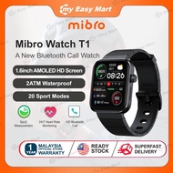 Xiaomi Mibro T1 Smartwatch Bluetooth Calling 1.6" AMOLED Display 20 Sport | Official Mibro Malaysia 1 Year Warranty
