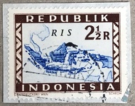 PW648-PERANGKO PRANGKO INDONESIA WINA REPUBLIK ,RIS(H),USED