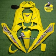 Sepaket Body Alus Warna Kuning Motor Supra X 125 Lama
