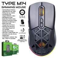 เมาส์ไร้สาย EGA Type M14 Wireless & Bluetooth Gaming Mouse RGB เมาส์เกมมิ่งไร้สาย เมาส์เกมมิ่ง ประกั