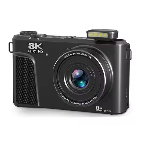 B03B-Photo Camera 88MP 8K Digital Camera Featuring 3" 180° Flip Screen 18X Digital Zoom For Photogra