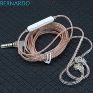 BERNARDO KZ Headphones Wire, with Microphone Upgrade KZ Earphones Cables, Original 3.5MM High-Purity