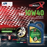 TRIMOLY-X GP SERIES 10W40 ESTER SEMI SYNTHETIC ENGINE OIL SP/CF 4L Car Black Oil Car Engine Oil TRIM