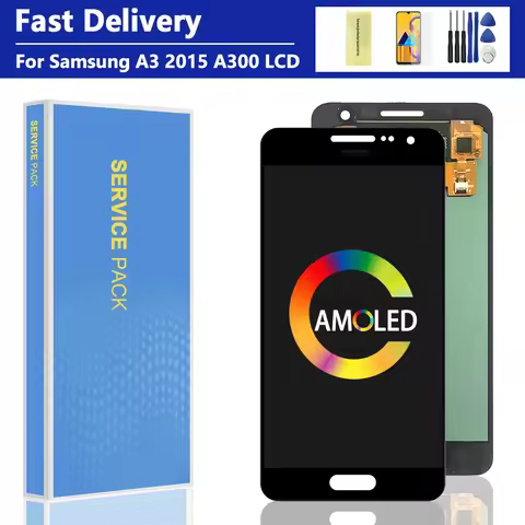 4.5" For AMOLED A300F LCD For SAMSUNG A300 LCD Display Touch Screen Digitizer For SAMSUNG A3 2015 A3