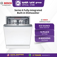 Bosch Series 6 Fully-integrated Built-in Dishwasher Zeolite® Technology HomeConnect SMV6ZCX42E WAH L