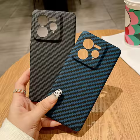 For Realme GT 7/GT 7T/GT7 PRO Case Carbon Fiber Texture Ultra-thin Heat Dissipation Anti-drop Cover 