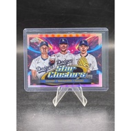 Ohtani/Yamamoto/Sasaki 2025 Topps Chrome Cosmic Star Clusters TSC-1 Dodgers
