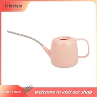 [Lifestyle] Stainless Steel Long Mouth Watering Cans Home Watering Tools Gardening Potted Watering Pots and Meaty Watering Cans Pink