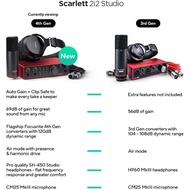 Excellent practicality Professional 2i2 Studio 4th Gen USB Audio Interface Bundle for the Songwriter