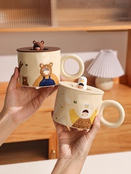 Mug   Mug Ceramic Mug with Lid Home breakfast mug