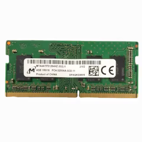 Micron RAMS DDR4 4GB 3200MHz Laptop memory ddr4 4GB 1RX16 PC4-3200AA-SCO-11 SODIMM 1.2V 260 PIN Note