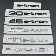 Applicable to-3D ABS Logo 30 40 45 50 E-tron GT Letters Sticker Car Rear Trunk Emblem Badge For Audi
