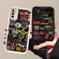 GK-27 Fashion Rock Band Silicone Black White Casing for Samsung A34 A24 FE S25 A25 A35 A17 S24 A26 U