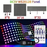 WS2812B LED Panel Light Kits Individually Addressable LED Module Matrix Screen 8X8 16X16 8X32 or USB