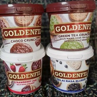 GOLDENFIL Choco Cruncy 1kg / Selai Coklat Ovomaltine / Tiramisu / Strawberry jam (1kg)