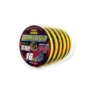 = Jiale Fishing Tackle Pokee 16X 16 Braided PE Line 100M Link Grouper Gentian