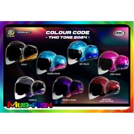 ARC RITZ TWO TONE RAYA 2024 HELMET GOLD | BUBBLE GUM | SKY BLUE | PINK NOVA | PURPLE | RUSH | MAROON